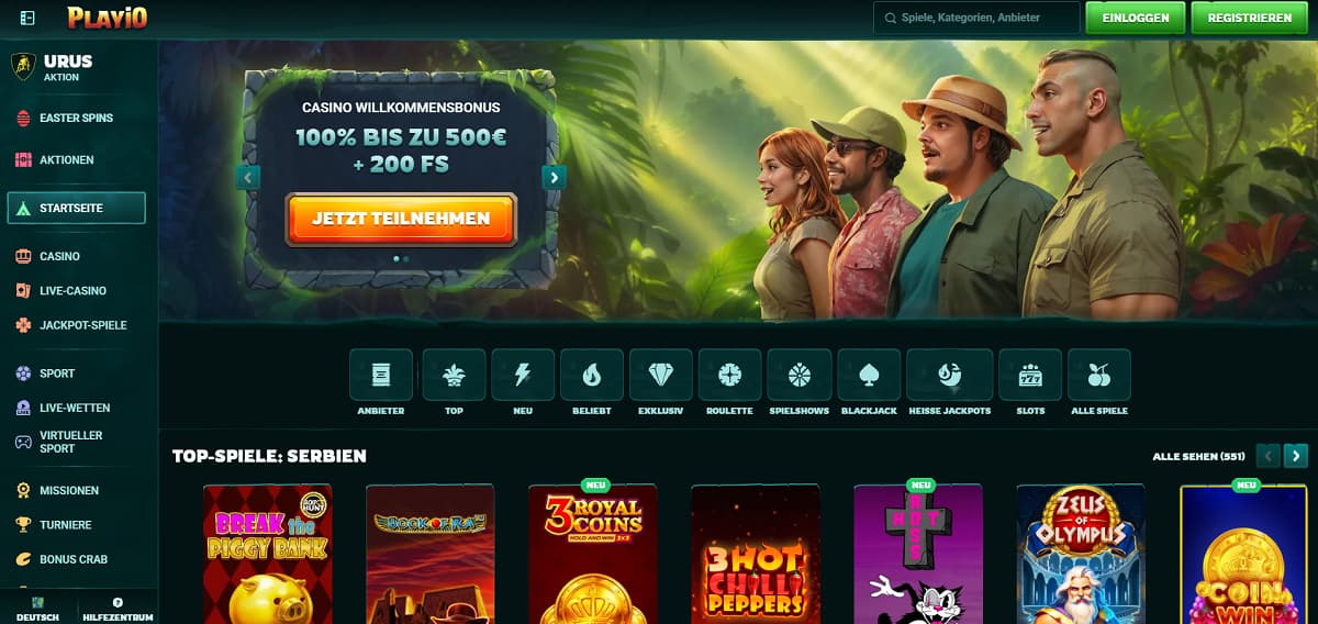 Playio kombiniert bekannte Studios wie NetEnt und Evolution mit einem exklusiven Bonus-Shop und festigt so seinen Ruf als erstklassiges Online Casino Echtgeld, das sich durch seine Extras deutlich von anderen Online Casinos abhebt.